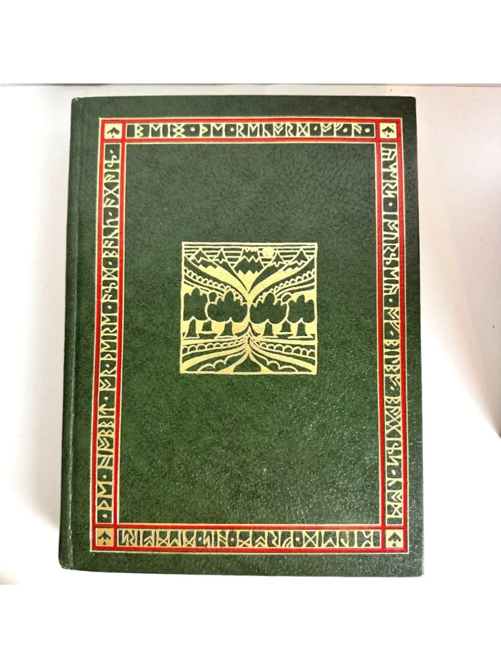 1974 Houghton Mifflin The Lord Of The Rings & The Hobbit  Leather Bound Book Set